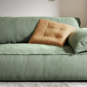 Simon S20 Two Seater Velvet Sofa – Modern Contemporary 2-Seater Couch with High-Density Sponge Cushioning, Made-to-Order Colour Options (Green, Khaki, Mocha, Yellow) - My Store