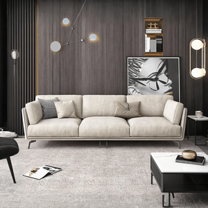 Reynold 2/3 Seater Modern Sofa – Leathaire Upholstered Contemporary Couch with High-Density Foam Cushioning, Wooden Frame Living Room Furniture (Two/Three Seater Option) - My Store