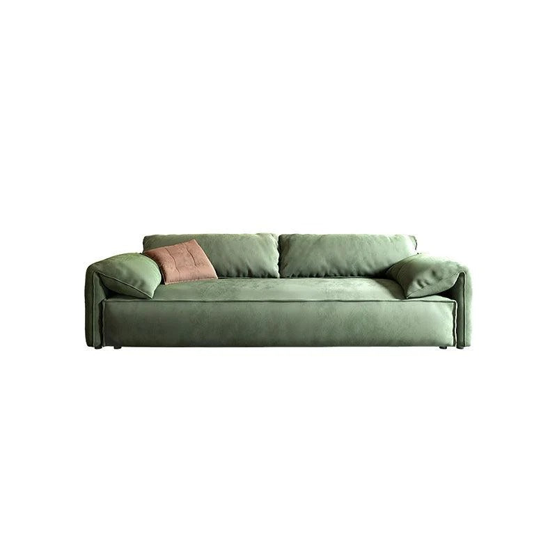 Simon S20 Two Seater Velvet Sofa – Modern Contemporary 2-Seater Couch with High-Density Sponge Cushioning, Made-to-Order Colour Options (Green, Khaki, Mocha, Yellow) - My Store