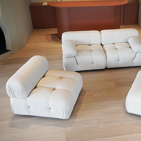 B&B Italia Camaleonda Two Seater Modular Sofa – Luxury Velvet Upholstered Contemporary Couch with Deep Cushions, Modern Living Room Seating - My Store