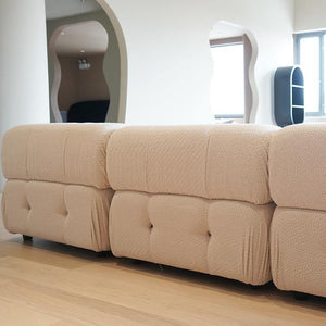 B&B Italia Camaleonda Two Seater Modular Sofa – Luxury Velvet Upholstered Contemporary Couch with Deep Cushions, Modern Living Room Seating - My Store
