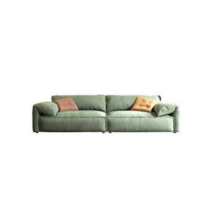 Simon S20 3 Seater Velvet Sofa – Modern Upholstered Living Room Couch | Soft High-Density Sponge Seating | Contemporary Fabric Sofa (Green, Khaki, Mocha, Yellow) 180 cm - My Store