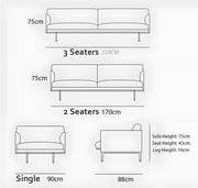 Muuto Outline Style 2-Seater Armchair – Premium Leather Upholstery, Painted Steel Legs, Contemporary Modern Sofa in Brown or Black - My Store