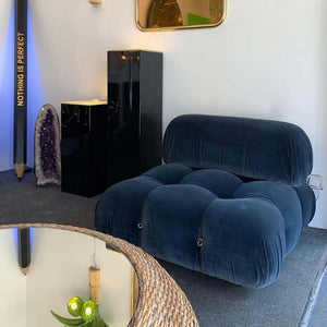 B&B Italia Camaleonda Two Seater Modular Sofa – Luxury Velvet Upholstered Contemporary Couch with Deep Cushions, Modern Living Room Seating - My Store