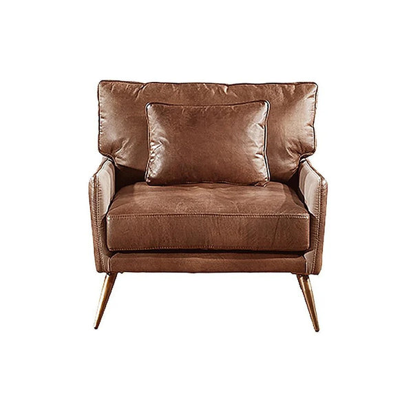 Luna 3-Seater Real Leather Sofa – Modern Contemporary Corner Style Couch with High Density Foam & Steel Frame – Comfortable Living Room Seating (Green, Brown, Grey)