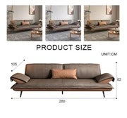 Julius S25 Two Seater Sofa – Modern Leathaire Upholstered Sofa with High-Density Foam Cushioning, Contemporary Living Room Couch, Easy Assembly, Durable Frame Design - My Store