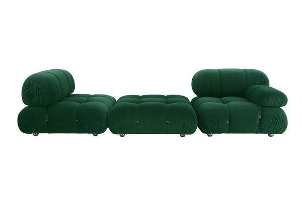 B&B Italia Camaleonda Two Seater Modular Sofa – Luxury Velvet Upholstered Contemporary Couch with Deep Cushions, Modern Living Room Seating - My Store