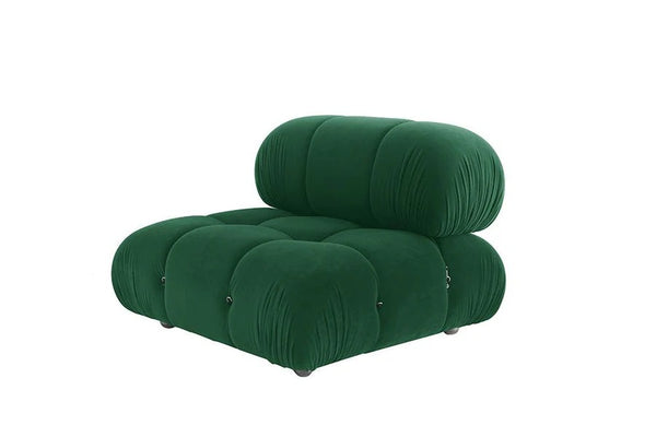 B&B Italia Camaleonda Two Seater Modular Sofa – Luxury Velvet Upholstered Contemporary Couch with Deep Cushions, Modern Living Room Seating - My Store
