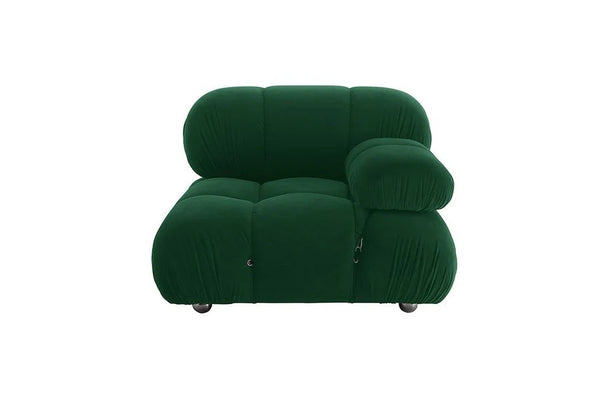 B&B Italia Camaleonda Two Seater Modular Sofa – Luxury Velvet Upholstered Contemporary Couch with Deep Cushions, Modern Living Room Seating - My Store
