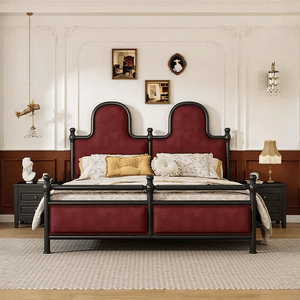 Ingrid Velvet Upholstered King / Super King Size Bed Frame – Contemporary Wooden Base Bedroom Bed - Sleek Furniture