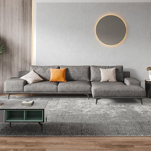 Jarrod 4 Seater Corner Sofa 350 cm – Modern L-Shaped Leathaire Upholstered Sofa with High-Density Foam Cushions, Spacious Contemporary Living Room Sofa, Optional Colours - Sleek Furniture