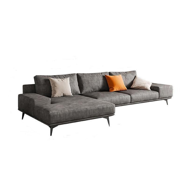 Jarrod 4 Seater Corner Sofa 350 cm – Modern L-Shaped Leathaire Upholstered Sofa with High-Density Foam Cushions, Spacious Contemporary Living Room Sofa, Optional Colours - Sleek Furniture
