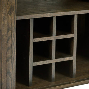 Julian Bowen Arya Wine Cabinet with Sliding Doors & Bottle Storage - Sleek Furniture