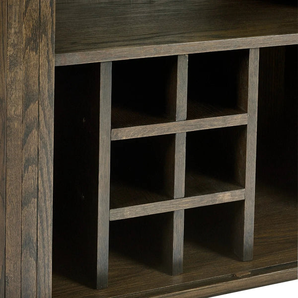 Julian Bowen Arya Wine Cabinet with Sliding Doors & Bottle Storage - Sleek Furniture
