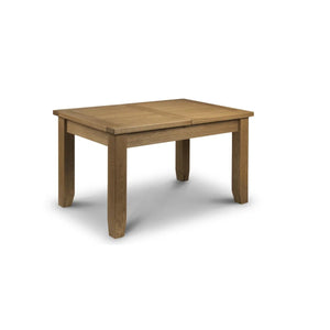 Julian Bowen Astoria Extending Dining Table – Solid White Oak & Oak Veneer, Waxed Oak Finish, 40cm Butterfly Extension, Traditional Wooden Dining Table - Sleek Furniture