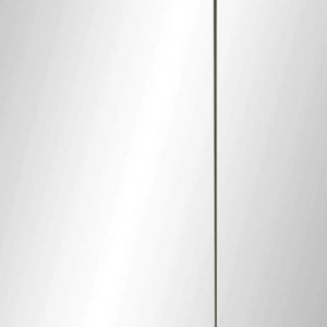 Julian Bowen Austin Mirrored Bathroom Wall Cabinet with Double Shelf Storage, Natural Wood Finish, 60 x 20 x 70cm - Sleek Furniture