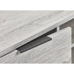 Julian Bowen Bali Grey Oak TV Unit with Cupboard, 2 Drawers & Open Shelving | Industrial Entertainment Stand - Sleek Furniture