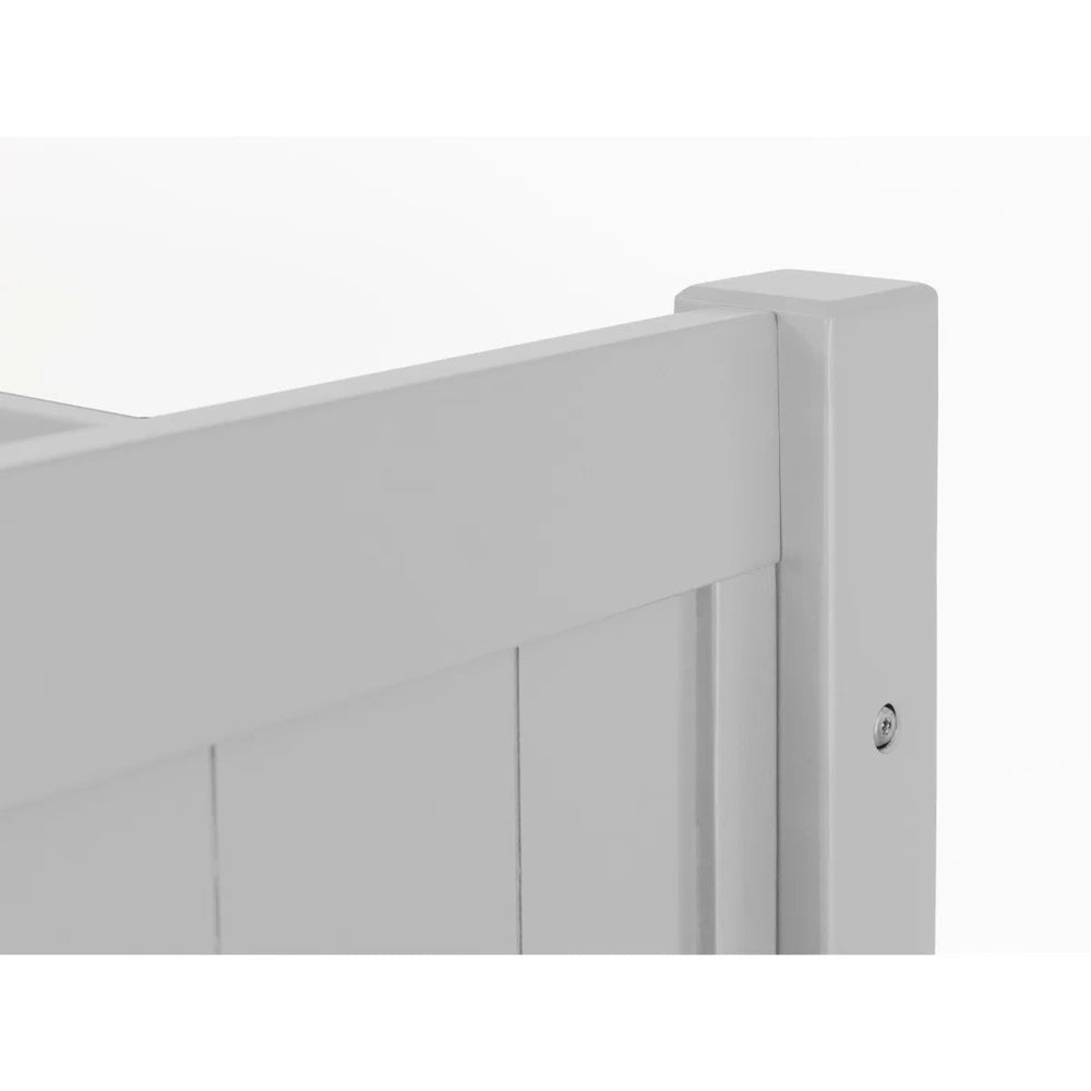 Julian Bowen Bella Wooden Bunk Bed – Solid Pine & MDF Frame, Space-Saving Design with Safety Rails & Ladder, White, Anthracite or Dove Grey - Sleek Furniture