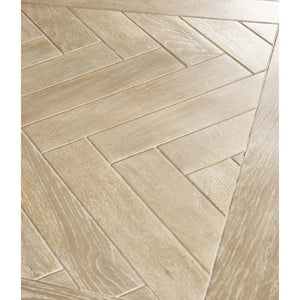 Julian Bowen Bordeaux Grey Extending Dining Table with Parquet Top & Butterfly Extension - Sleek Furniture