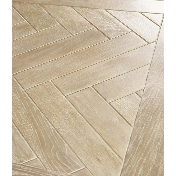 Julian Bowen Bordeaux Grey Extending Dining Table with Parquet Top & Butterfly Extension - Sleek Furniture
