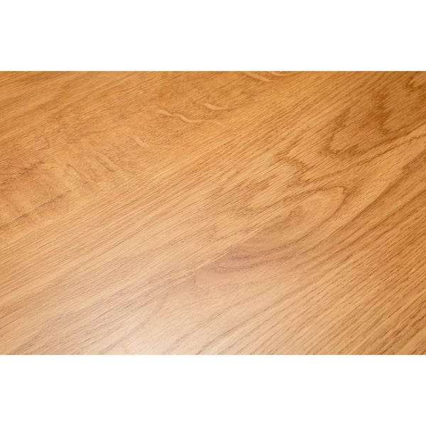 Julian Bowen Brooklyn Solid Oak Industrial Bar Table with Rustic Wood Finish & Metal Frame - Sleek Furniture