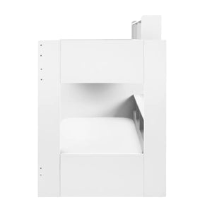 Julian Bowen Camelot White Wooden Bunk Bed with Storage Stairs & Integrated Drawers - Sleek Furniture