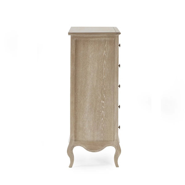 Julian Bowen Camille 4+2 Chest of Drawers – Elegant French-Inspired Wooden Bedroom Storage Cabinet with 6 Drawers - Sleek Furniture