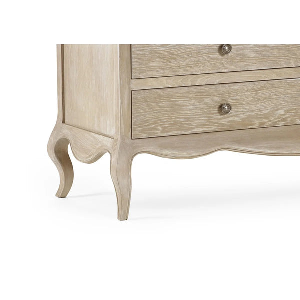 Julian Bowen Camille 6 Drawer Wide Chest of Drawers – Elegant French Style Bedroom Storage Cabinet with Ornate Detailing, Spacious 6-Drawer Wooden Chest, White Finish - Sleek Furniture