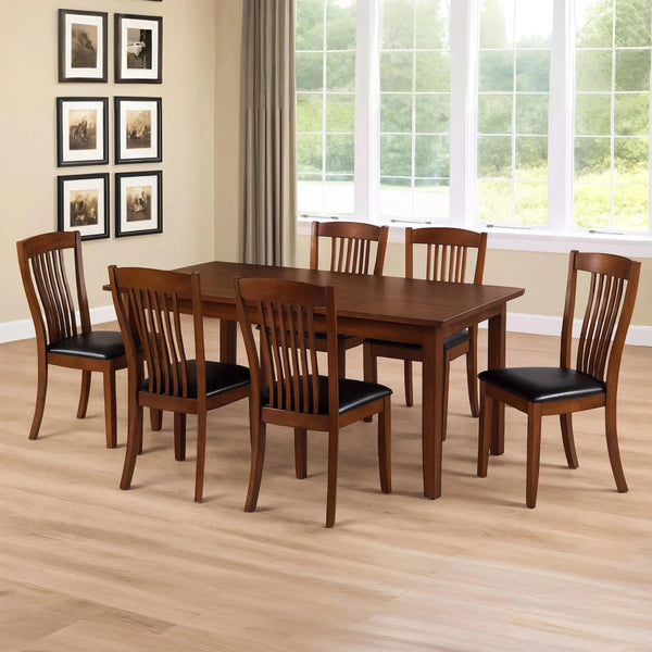 Julian Bowen Canterbury Extendable Solid Rubberwood Dining Table with Butterfly Extension, Mahogany Finish - Sleek Furniture
