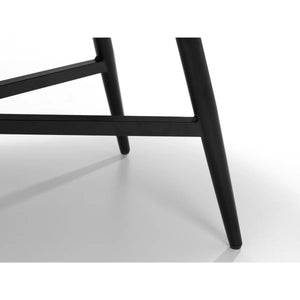 Julian Bowen Caruso White Marble Effect Rectangular Coffee Table with Black Powder-Coated Steel Legs – Modern Living Room Centre Table - Sleek Furniture
