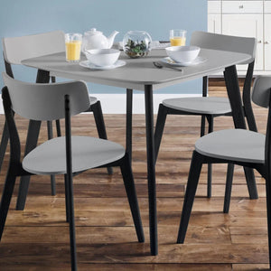Julian Bowen Casa dining table grey tabletop and black legs