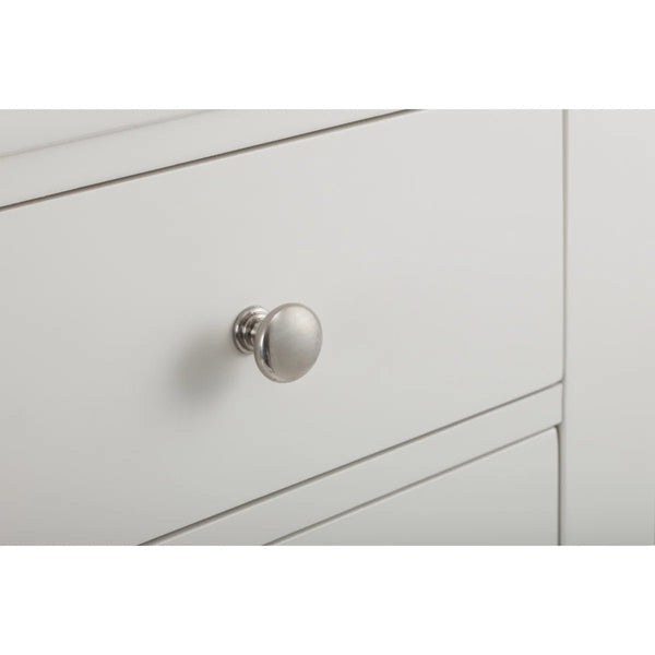 Julian Bowen Clermont 4+3 Drawer Chest in White Lacquer – French Style Wooden Bedroom Storage Cabinet - Sleek Furniture