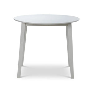 Julian Bowen Coast Grey Drop Leaf Round Dining Table – Space Saving Folding Dining Table for Small Kitchens & Dining Rooms - Sleek Furniture