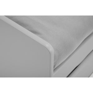Julian Bowen Elba Dove Grey Wooden Daybed with Pull-Out Trundle Guest Bed Frame - Sleek Furniture