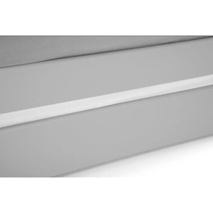 Julian Bowen Elba Dove Grey Wooden Daybed with Pull-Out Trundle Guest Bed Frame - Sleek Furniture