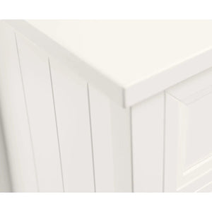 Julian Bowen Maine 3 Drawer Bedside Table – New England Style Nightstand with 3 Storage Drawers, Available in Anthracite, Surf White & Dove Grey - Sleek Furniture