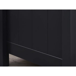 Julian Bowen Maine 3 Drawer Bedside Table – New England Style Nightstand with 3 Storage Drawers, Available in Anthracite, Surf White & Dove Grey - Sleek Furniture