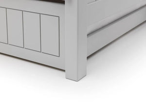 Julian Bowen Maine 90cm Single Underbed in Dove Grey Lacquer – Space-Saving Pull-Out Guest Bed - Sleek Furniture