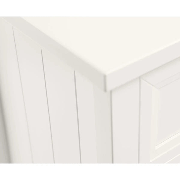 Julian Bowen Maine Dressing Table with 6 Drawers – Dove Grey New England Style Wooden Vanity Desk - Sleek Furniture