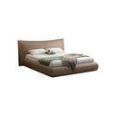 Kai Upholstered Storage Bed Frame in Real Leather – Modern King & Super King Ottoman Bed with Hydraulic Lift - Up Storage, Padded Headboard & Solid Wood Support - Sleek Furniture