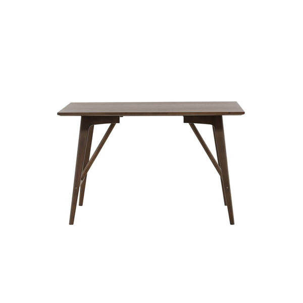 Kaseidon Rectangular Dining Table | Walnut, Modern MDF & Rubber Wood Design
