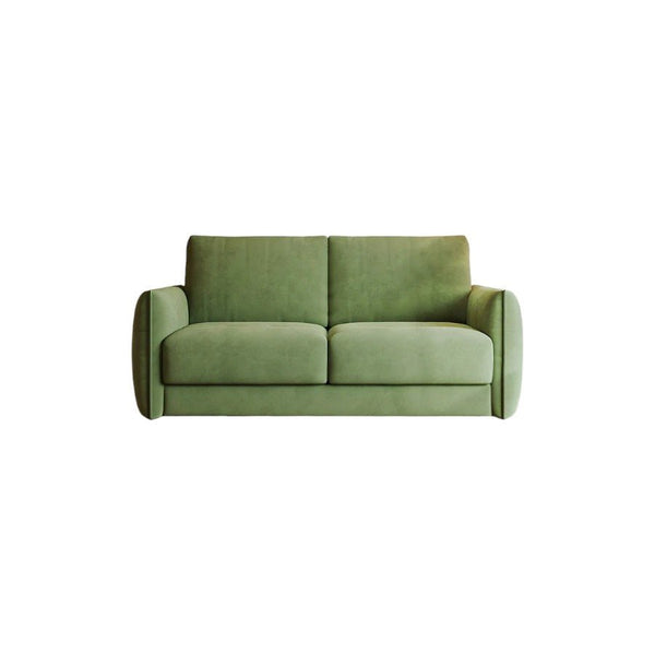 Kaur Two Seater Pull Out Sofa Bed | Modern Convertible Sleeper Sofa | Flannelette Upholstered Frame with High-Density Sponge Mattress | Multi-Size Compact Guest Bed (Multiple Colours) - Sleek Furniture