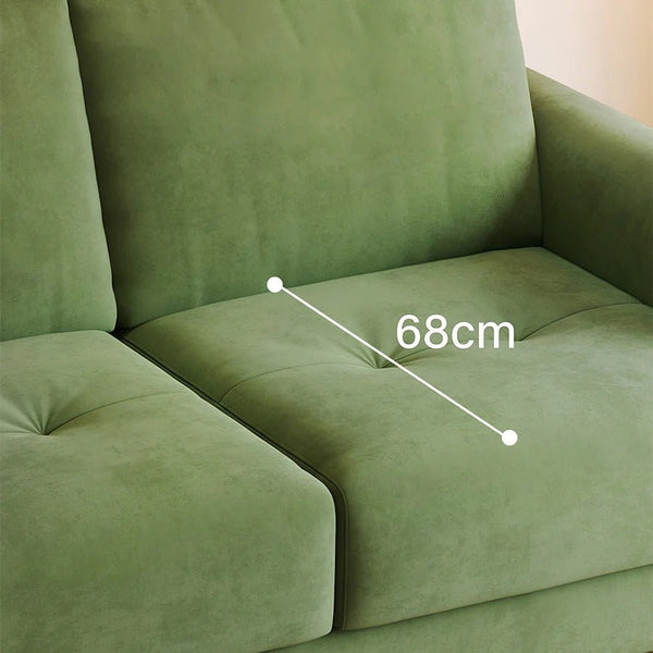 Kaur Two Seater Pull Out Sofa Bed | Modern Convertible Sleeper Sofa | Flannelette Upholstered Frame with High-Density Sponge Mattress | Multi-Size Compact Guest Bed (Multiple Colours) - Sleek Furniture