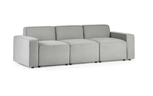 Lago Modular Sofa Arm Pair – Grey Linen Upholstered Replacement Arms for Customisable Lago Seating Collection - Sleek Furniture