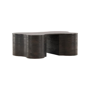 Larvik Coffee Table in Mocca | Modern Stylish MDF & Veneer Table with Rounded Edges