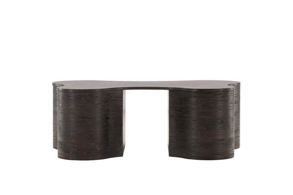 Larvik Coffee Table in Mocca | Modern Stylish MDF & Veneer Table with Rounded Edges