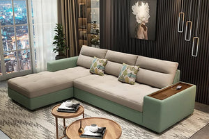 Modern living room lounge scene