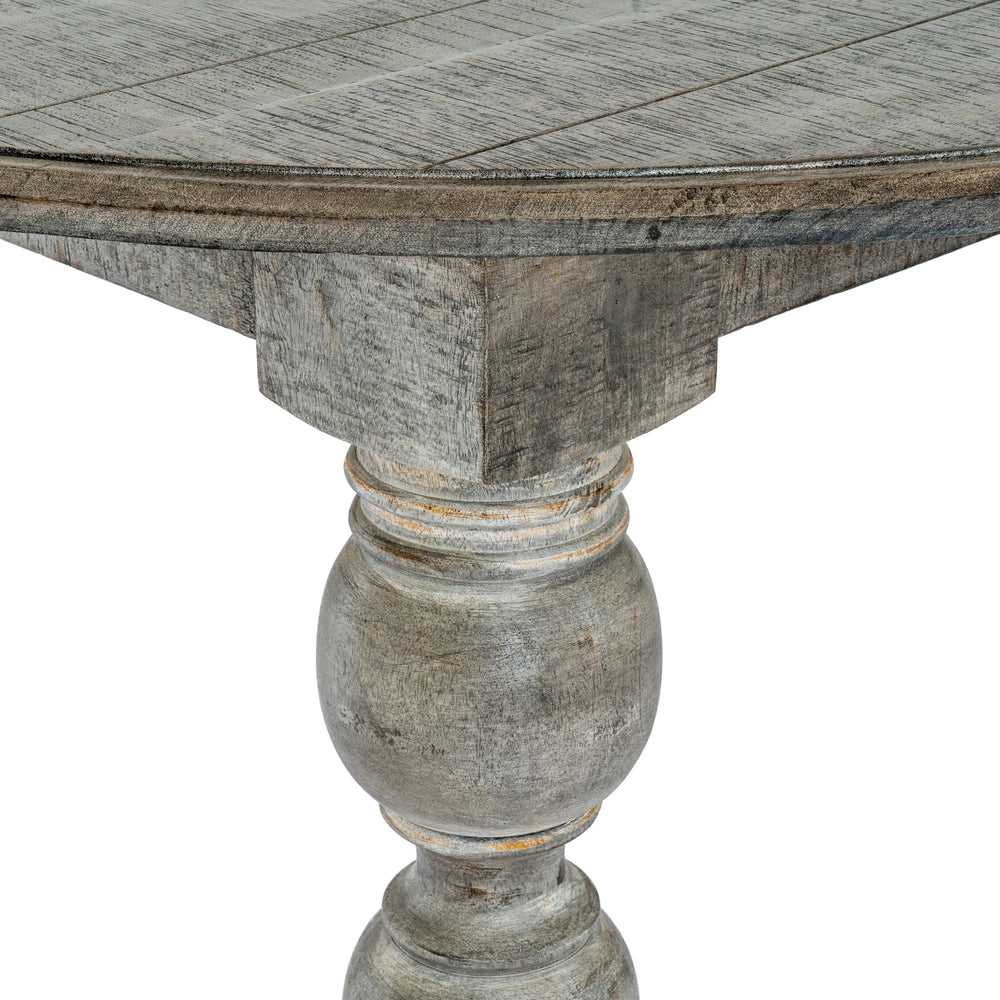 Rutland Collection Round Dining Table – 120cm Solid Wood Dining Table in Brown - My Store