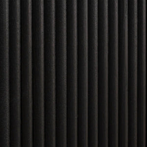 Louis Black Fluted Sideboard with 3 Push-Touch Doors – Modern Matt Black Storage Cabinet - Sleek Furniture