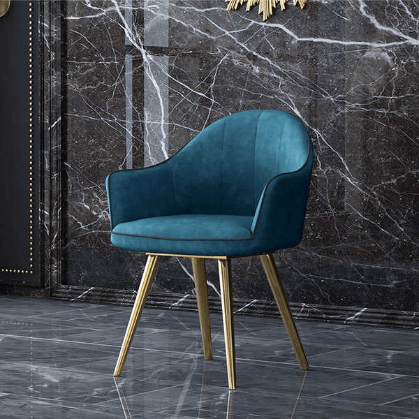 LUCI Marble Dining Table with Gold Metal Base, Modern White Dining Table, Luxury Contemporary Kitchen & Dining Room Table - Sleek Furniture
